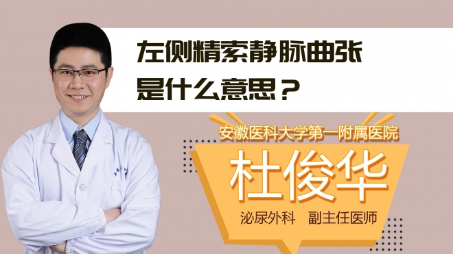 左侧精索静脉曲张是什么意思?